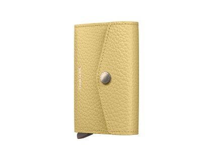 WEB Medium Pebble Envelope Butter Yellow Cashmere Front