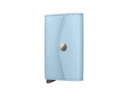WEB Medium Pebble Envelope Ice Blue Cashmere Front