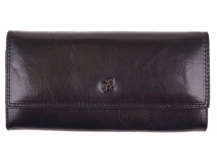 Dámská kožená peněženka na délku Cosset 4493 Komodo černá