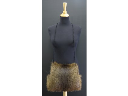 Kožešinový rukávník nutrie střední velikost