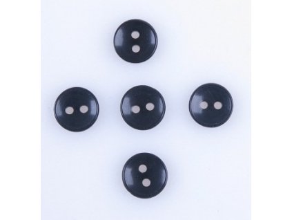 Montážna sada piatich gombíkov na prirobenie kožušinového lemu - čierne