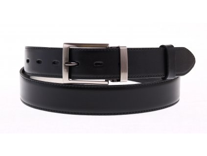 Pánský kožený opasek Penny Belts 3516 černý společenský