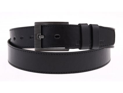 Pánský kožený opasek Black Hand 128-98 černý