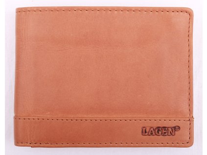 Pánská kožená peněženka Lagen 1996V koňakově hnědá