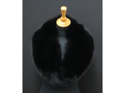 Kožešinový límec z barvené polární lišky L225 černý