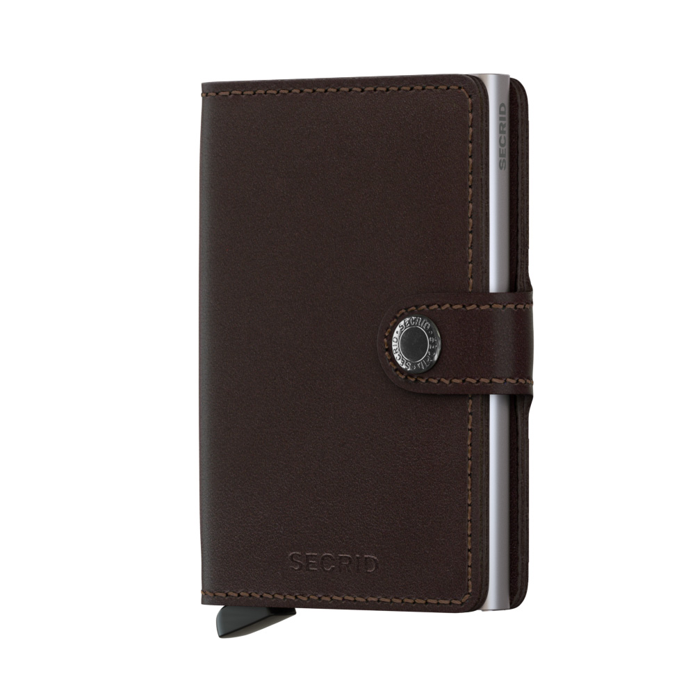Kožená peněženka SECRID Miniwallet Original Dark Brown tmavě hnědá