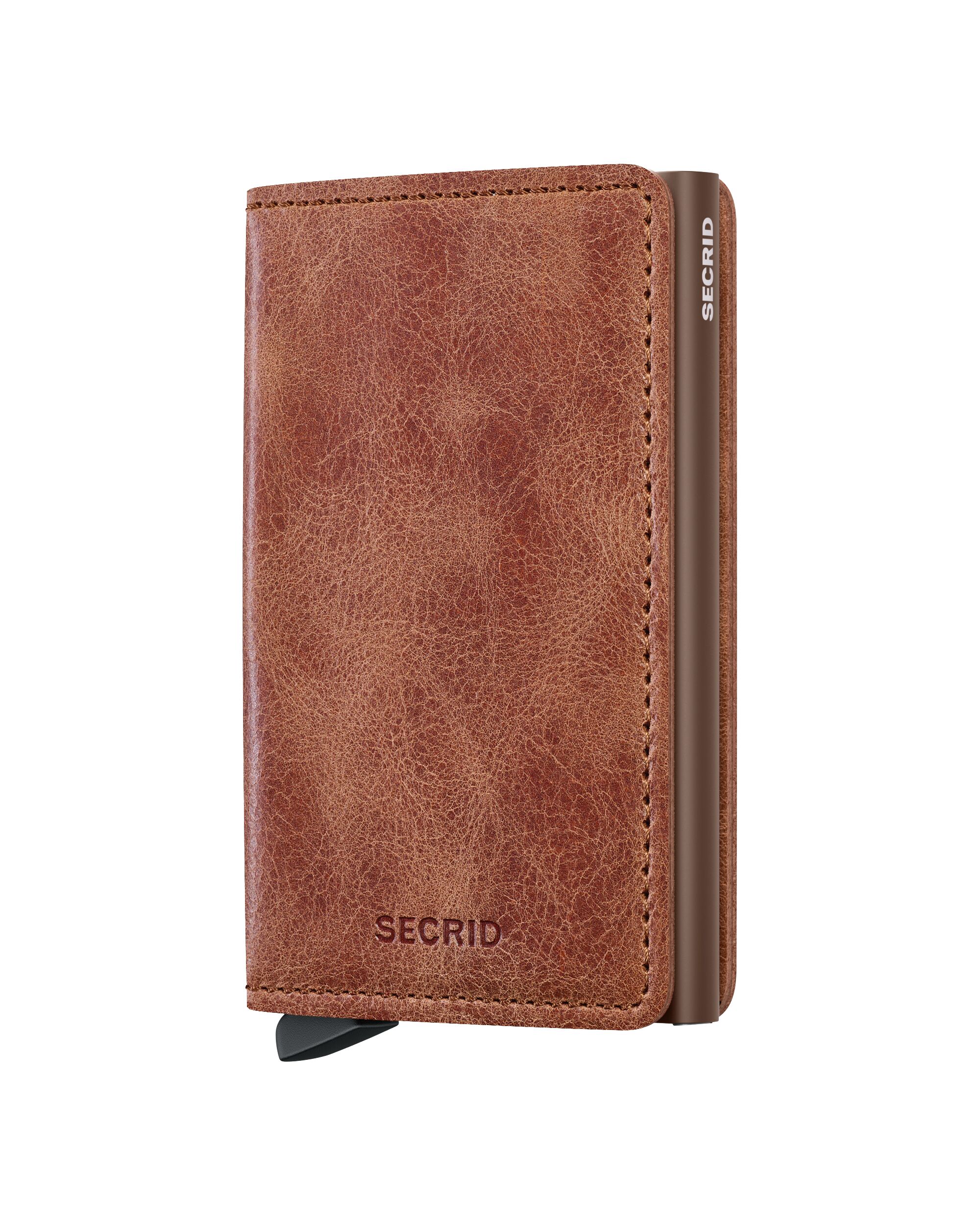 Kožená peněženka SECRID Slimwallet Vintage Cognac Brown koňaková