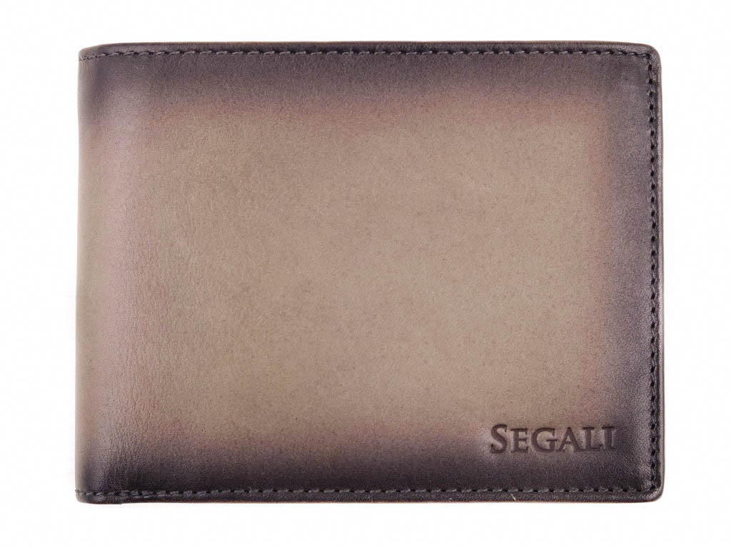 Pánská kožená peněženka Segali 93883030 Grey Taupe