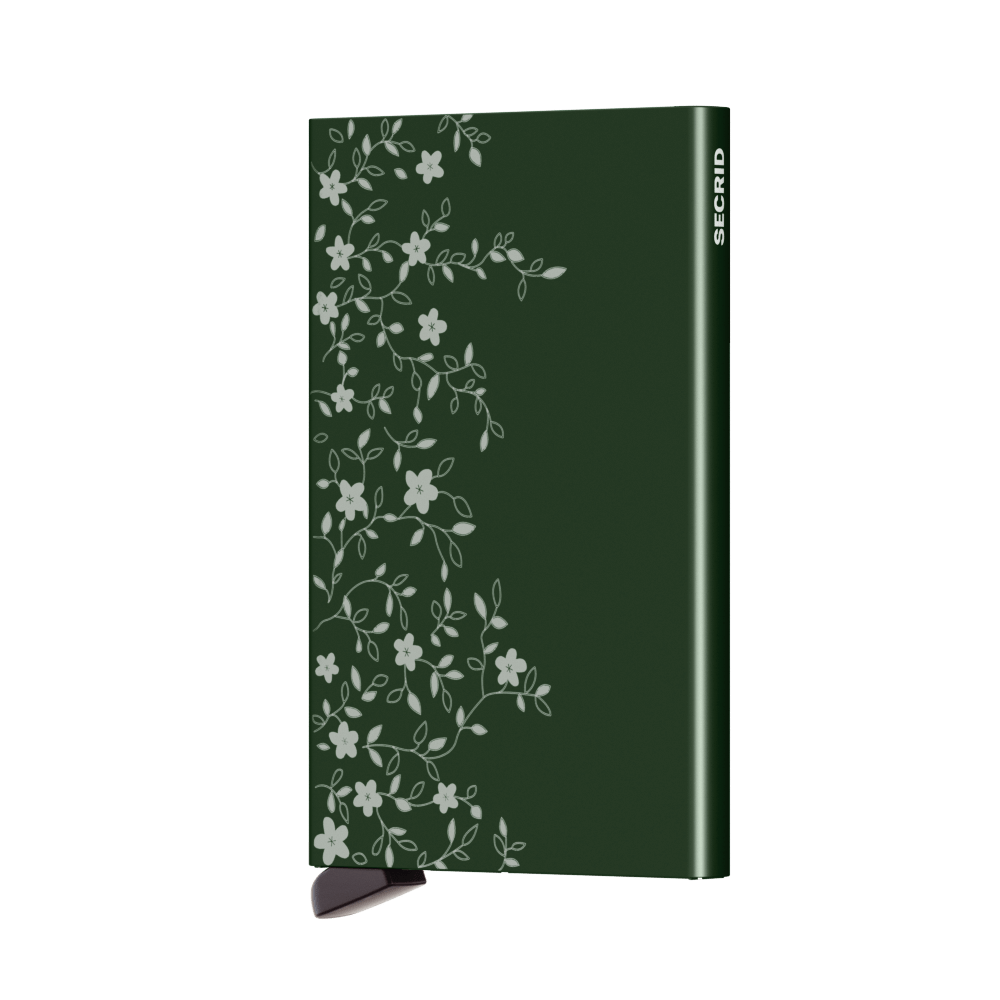 Pouzdro na karty Cardprotector SECRID Laser Provence Green zelené s květy