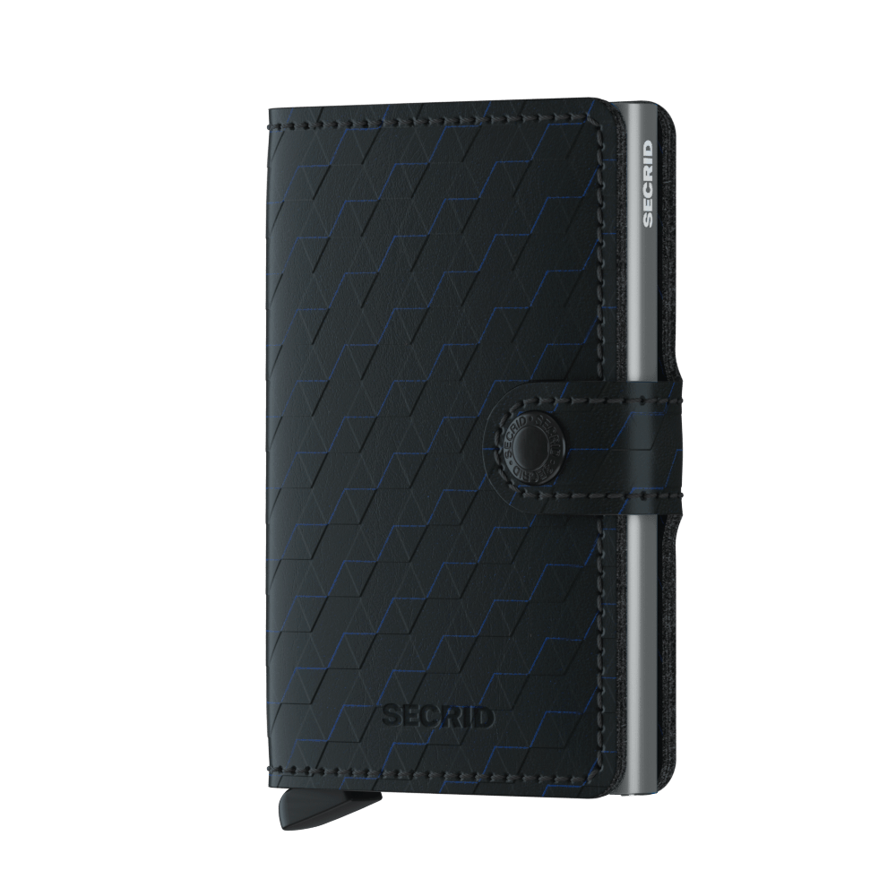 Kožená peněženka SECRID Miniwallet Optical Black Titanium černá