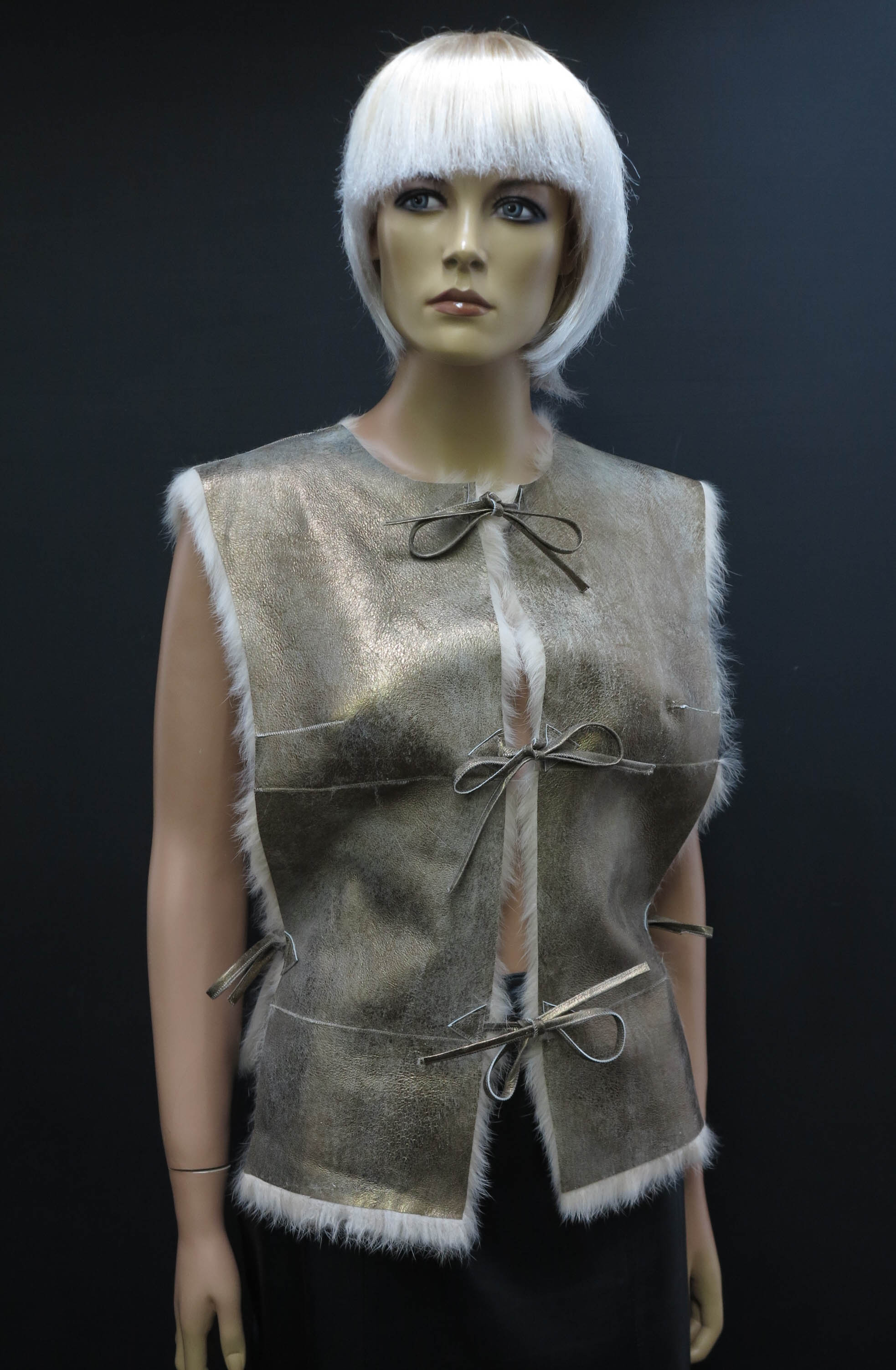 Špongr Kožešinová vesta Gold Rabbit