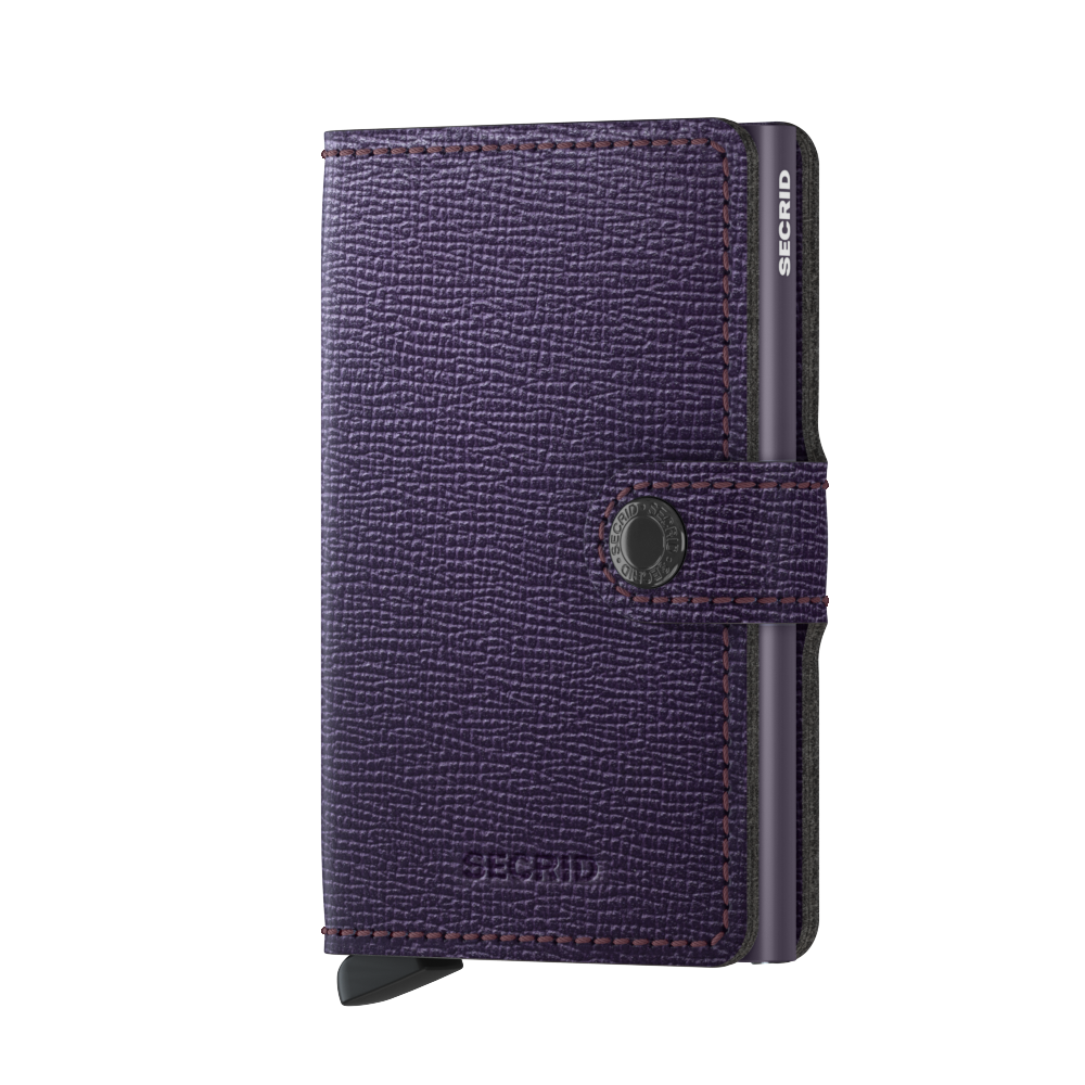 Kožená peněženka SECRID Miniwallet Crisple Purple fialová