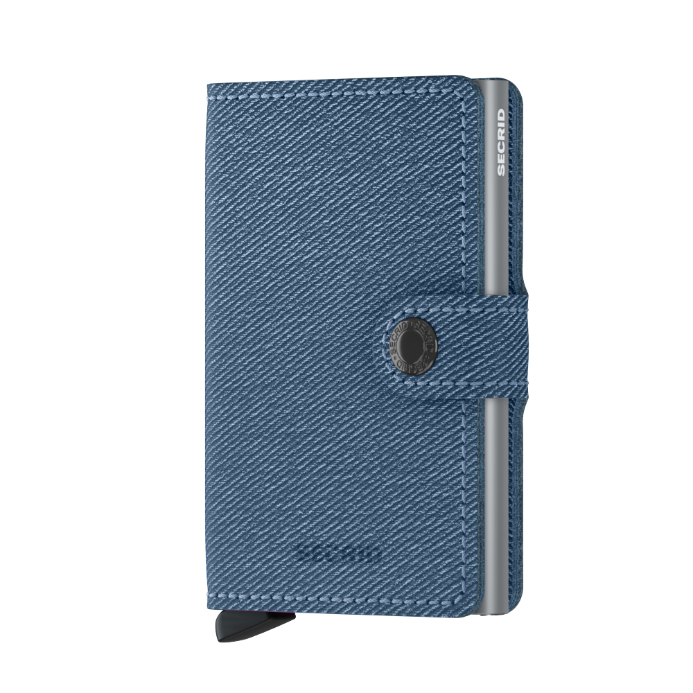 Levně Kožené pouzdro na karty SECRID Miniwallet Twist Jeans Blue džínová modrá