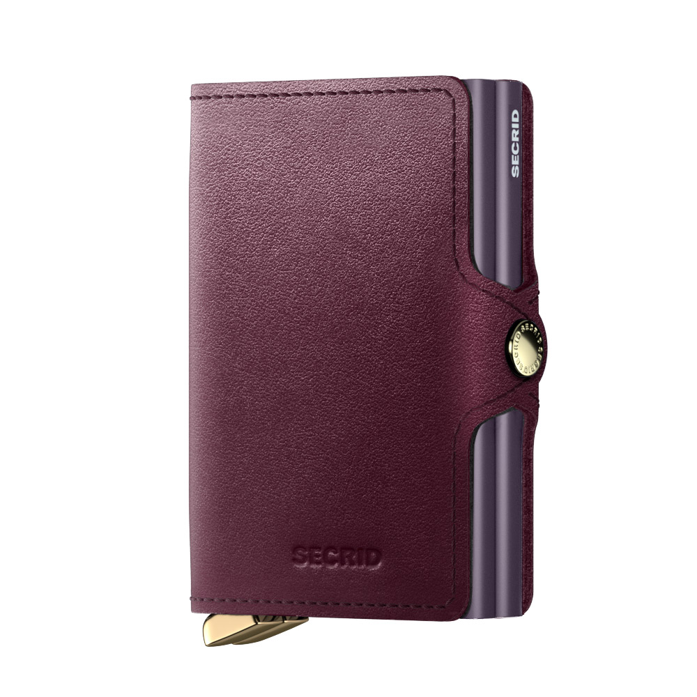 Dvojité pouzdro na karty SECRID PREMIUM Twinwallet Dusk Bordeaux
