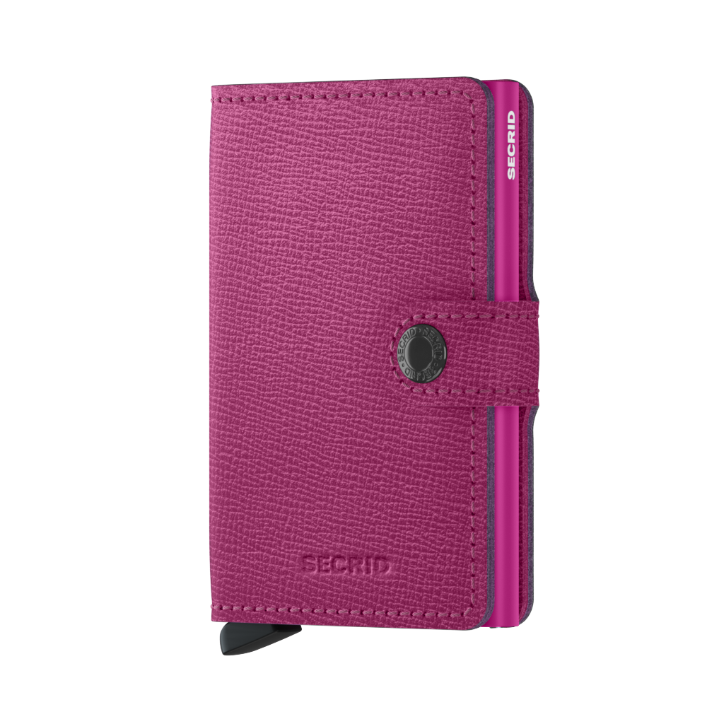 Kožená peněženka SECRID Miniwallet Crisple Fuchsia sytě růžová