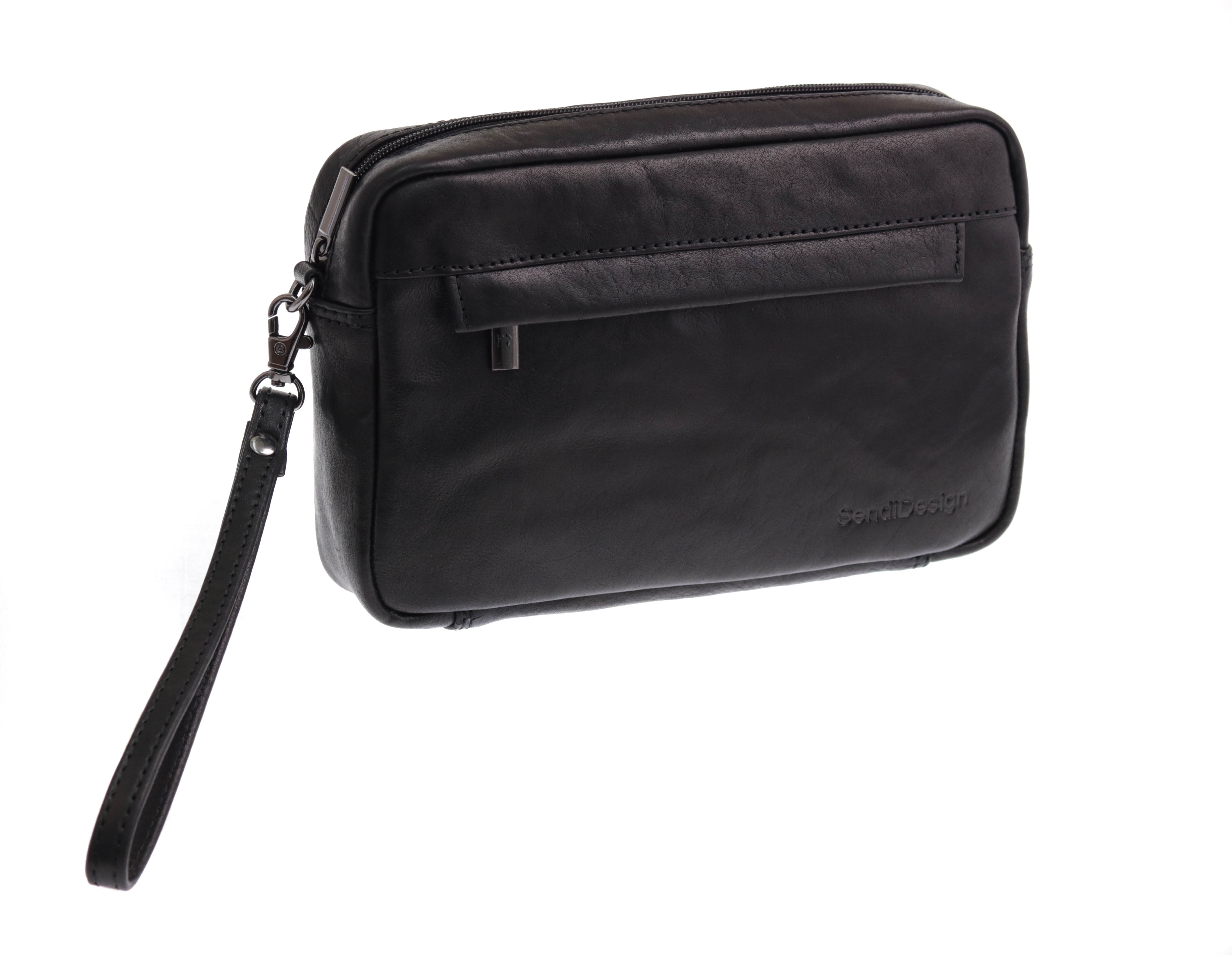 Pánská kožená etue Sendi Design M-716 černá