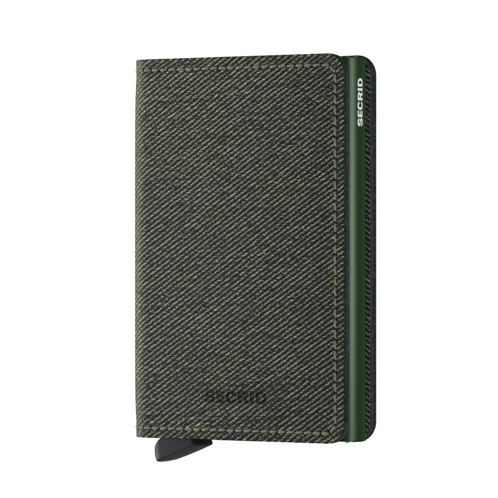 Kožené pouzdro na karty SECRID Slimwallet Twist Green zelené