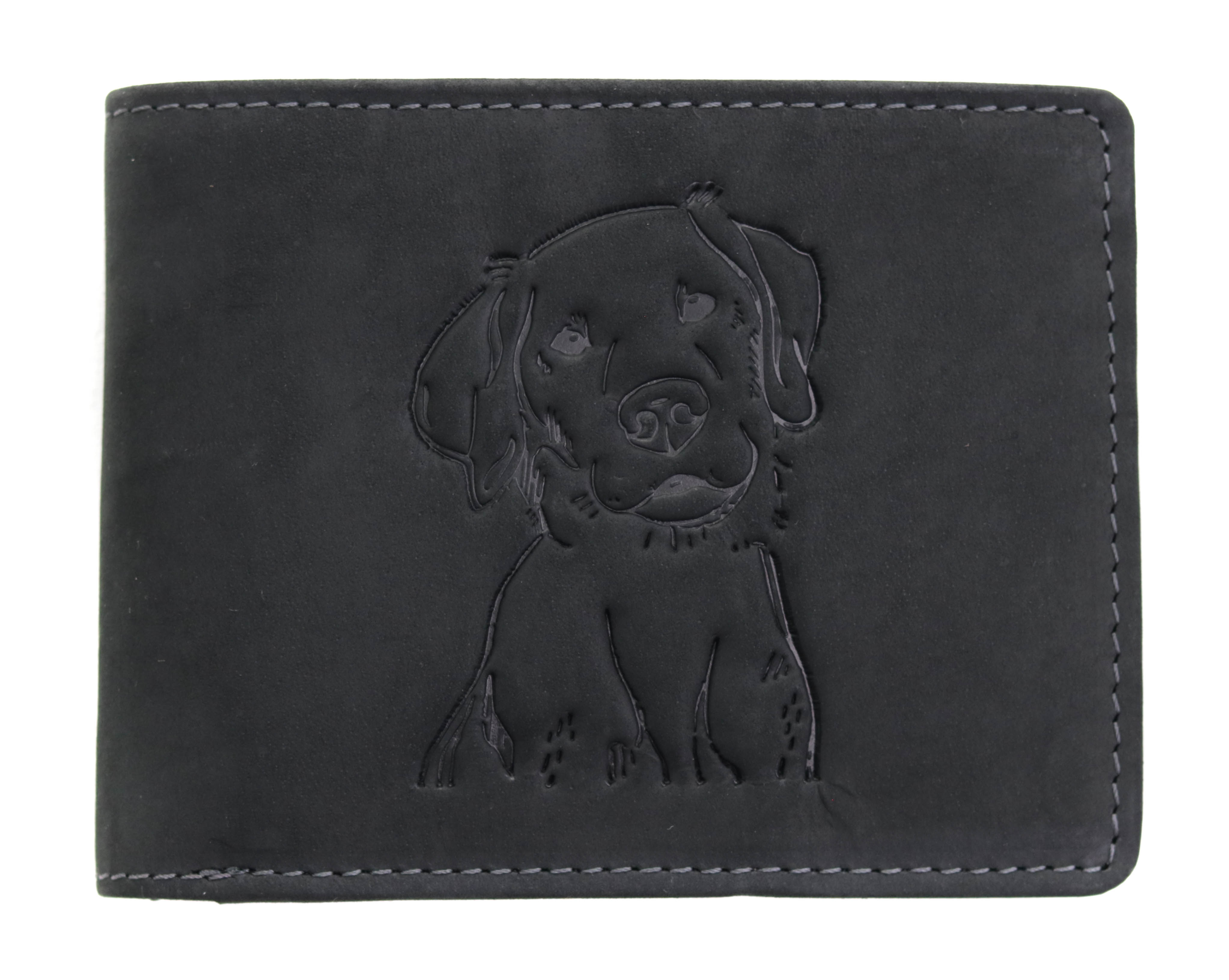 Pánská kožená peněženka Lagen 66-6535 PES černá