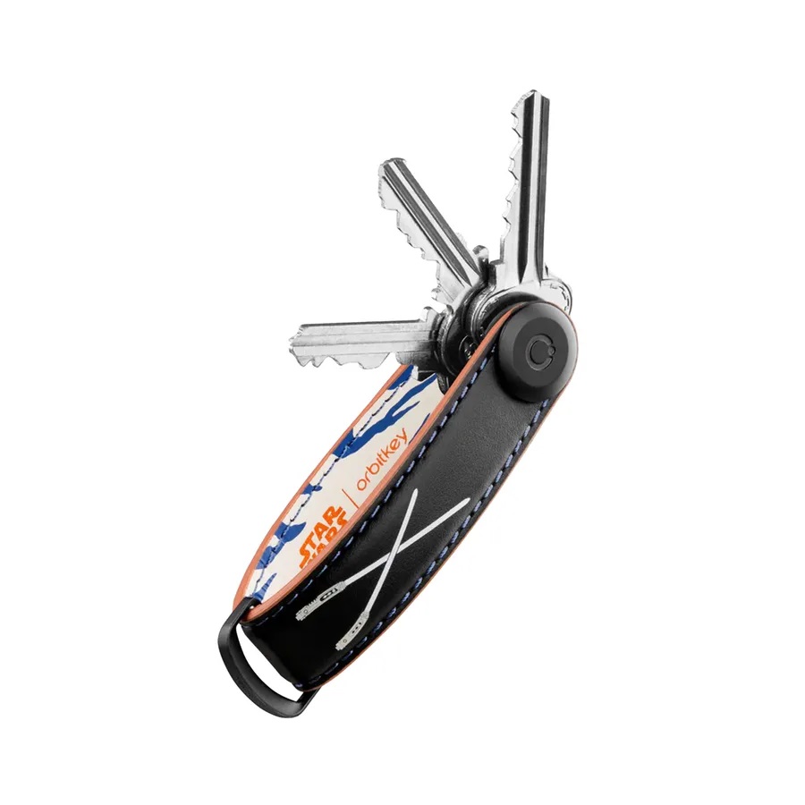 Kožená klíčenka Orbitkey 2.0 STAR WARS™ Ahsoka™ černá