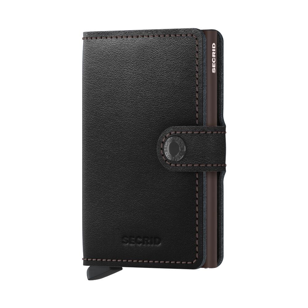 Kožená peněženka SECRID Miniwallet Original Black Brown černá s hnědým pouzdrem