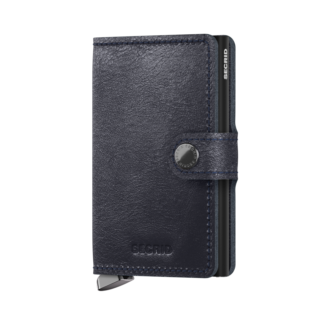 Levně Kožené pouzdro na karty SECRID PREMIUM Miniwallet Basco Navy tmavě modrá
