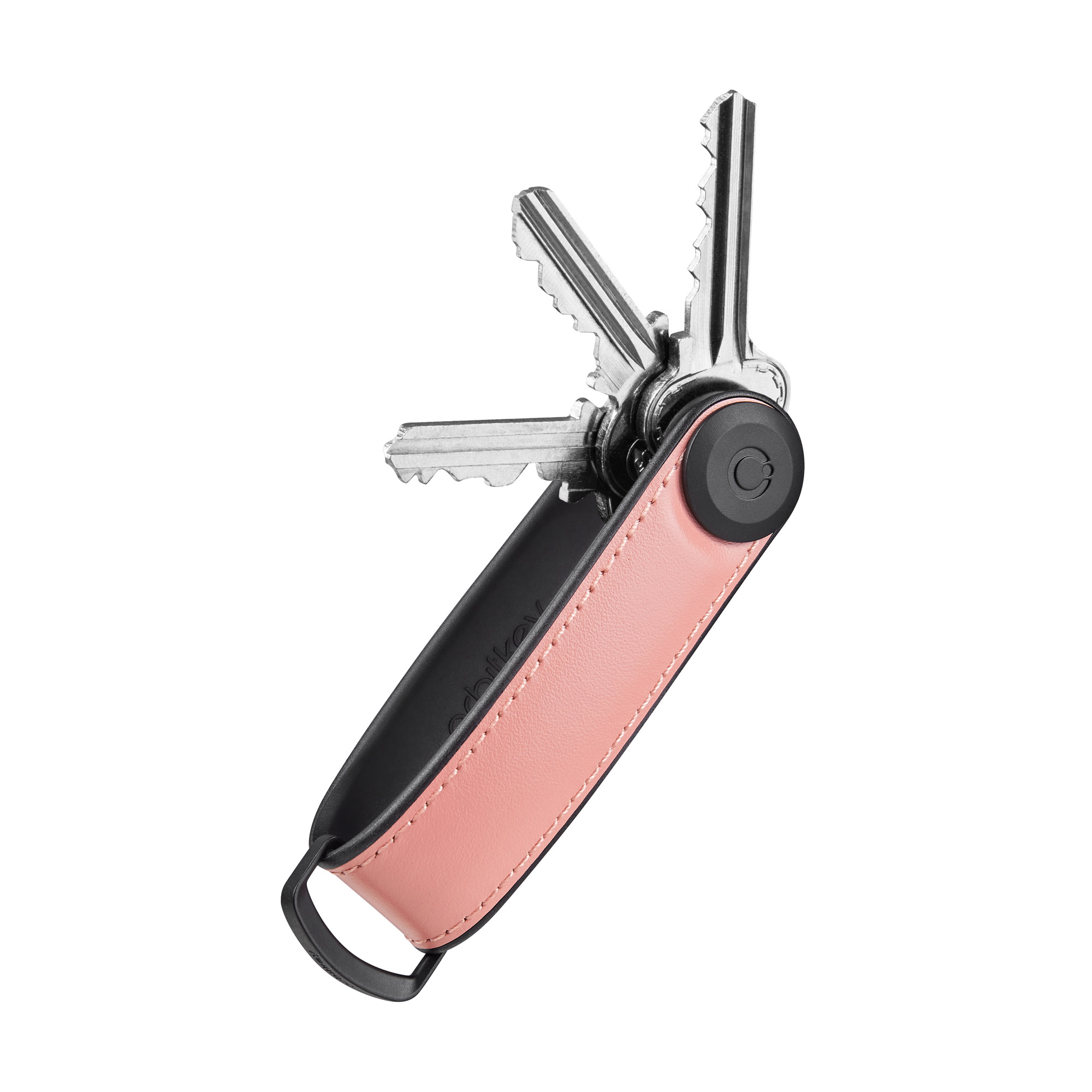 Klíčenka Orbitkey 2.0 Hybrid Leather Pastel Pink růžová