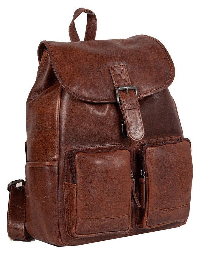 Kožený batoh Justified Pioner hnědý
