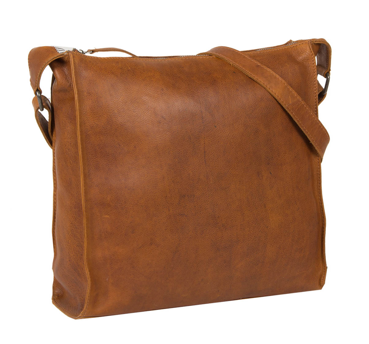 Dámská kožená crossbody kabelka Justified Luisa koňaková