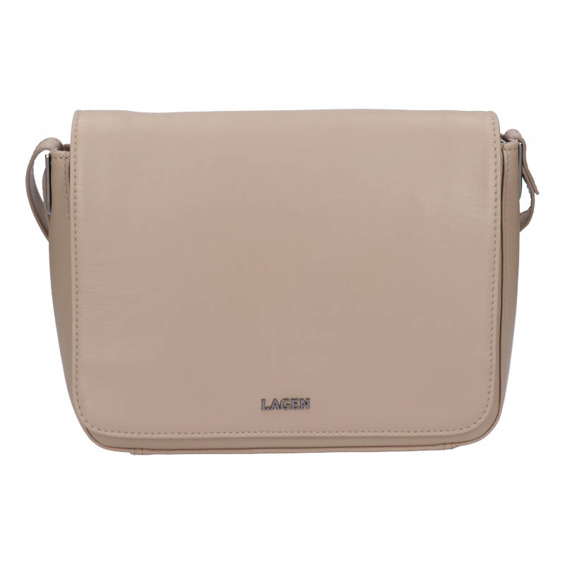Dámská kožená kabelka Lagen BESSIE Taupe