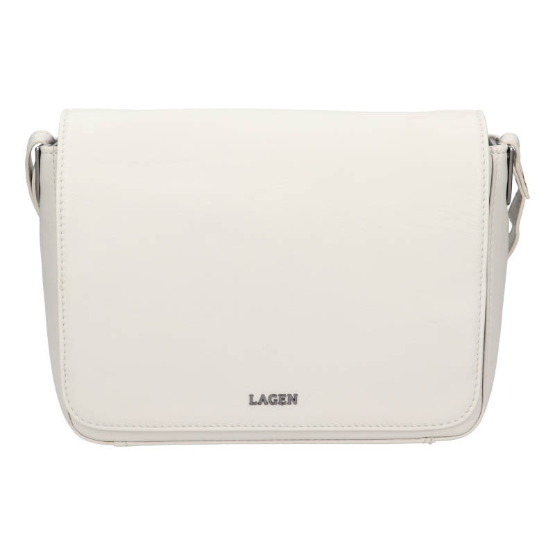 Dámská kožená kabelka Lagen BESSIE Off White