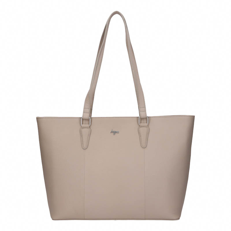 Dámská kožená kabelka Lagen PAOLA Taupe šedohnědá