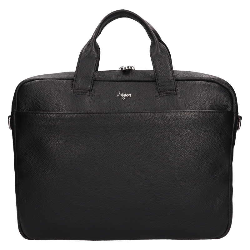 Pánská kožená business taška Lagen ALFIE černá