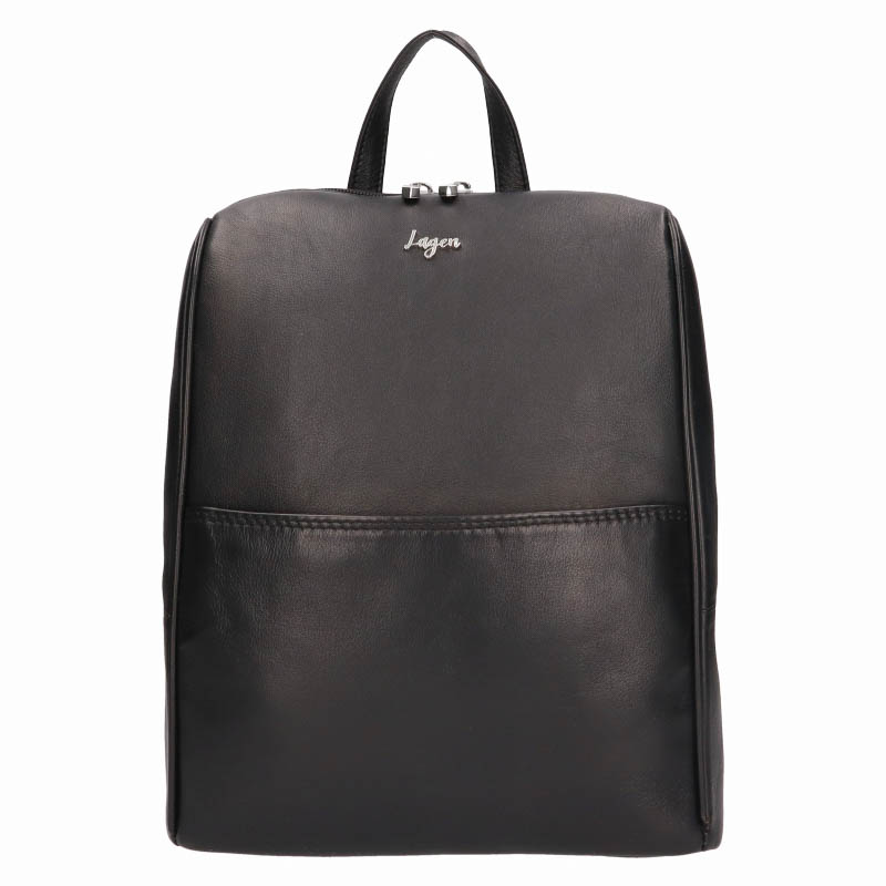 Dámský kožený batoh Lagen ZARA černý