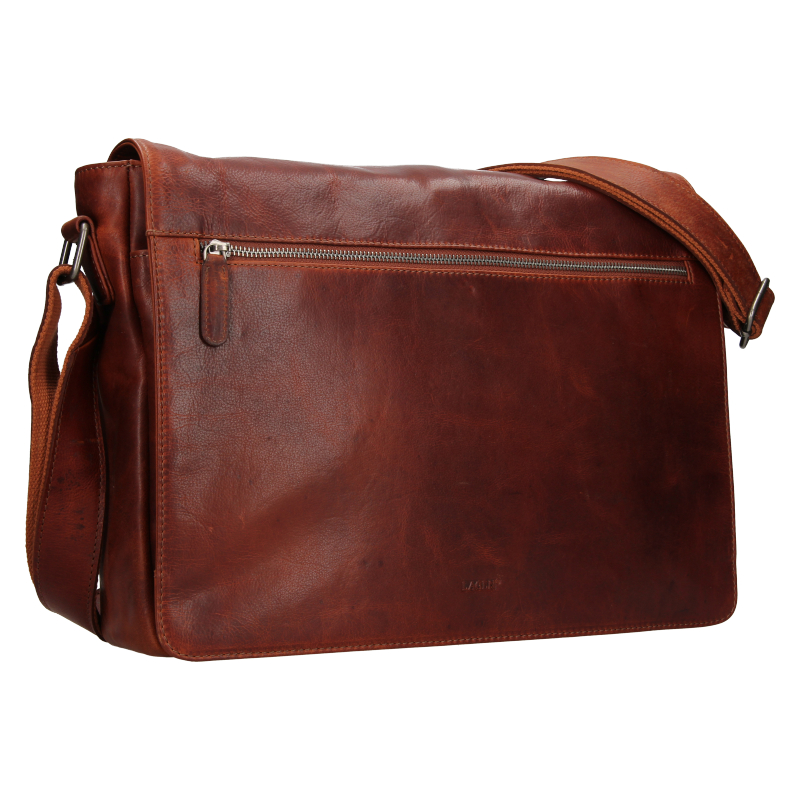 Pánská kožená messenger taška Lagen GERY hnědá
