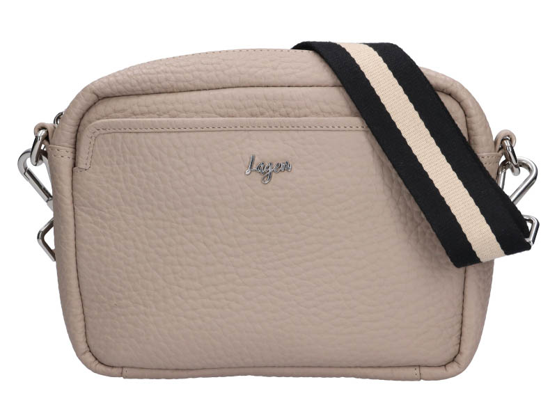 Dámská kožená kabelka Lagen KEIRA Off White béžová