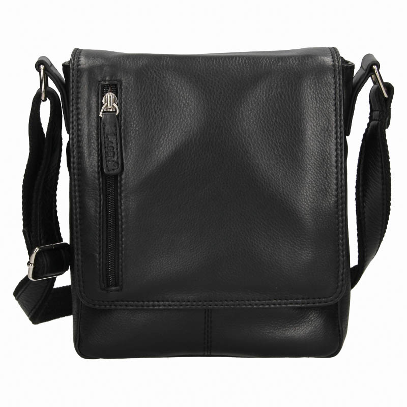 Pánská kožená taška přes rameno Lagen ELGAR černá