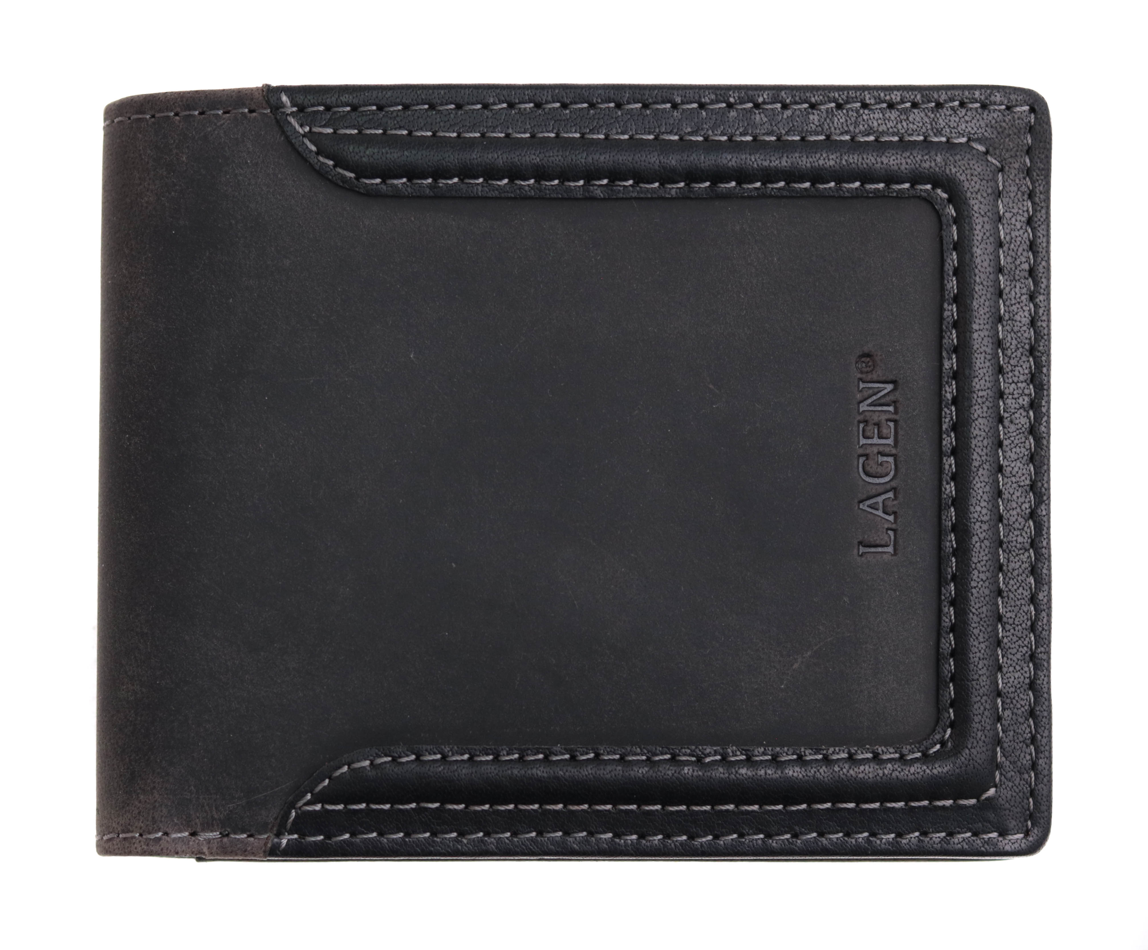 Lagen Pánská kožená peněženka BLC-6128-224 černá s RFID