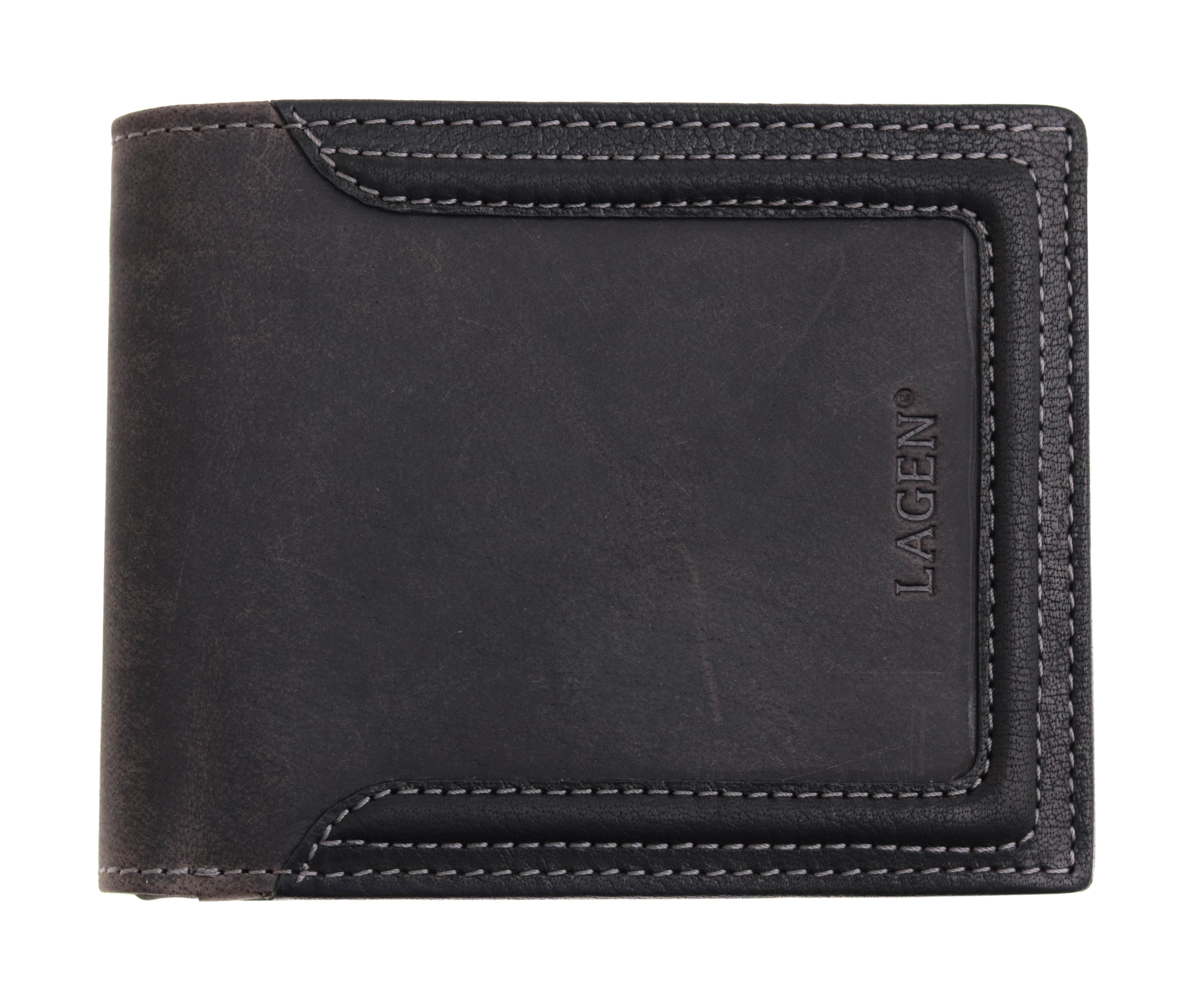 Lagen Pánská kožená peněženka BLC-5973-224 černá s RFID