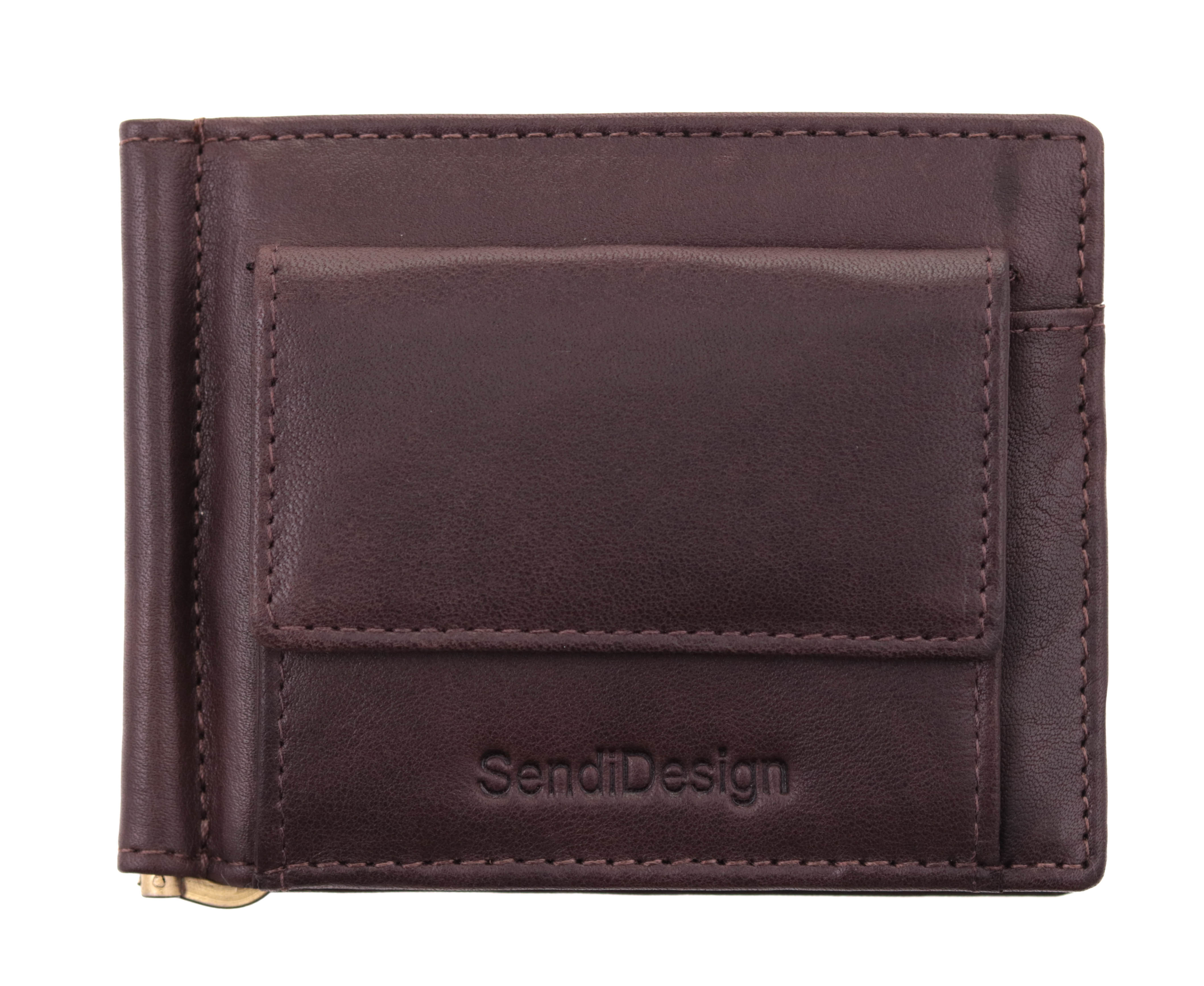 Sendi Design Pánská kožená dolarovka Sendi Rohan hnědá