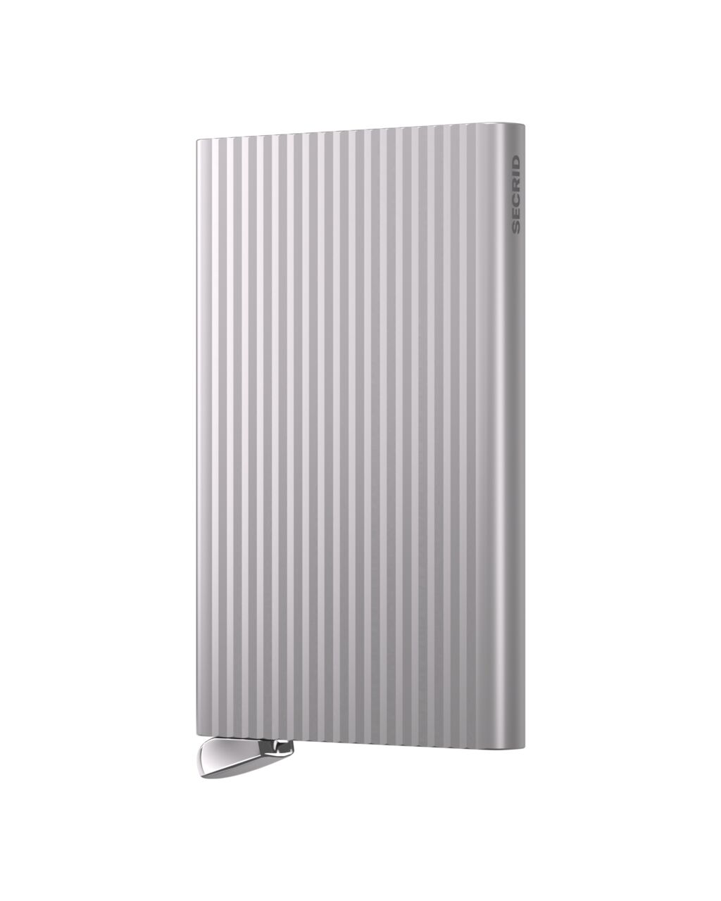 Kovové pouzdro na karty SECRID PREMIUM Cardprotector+ Fluted Silver stříbrné