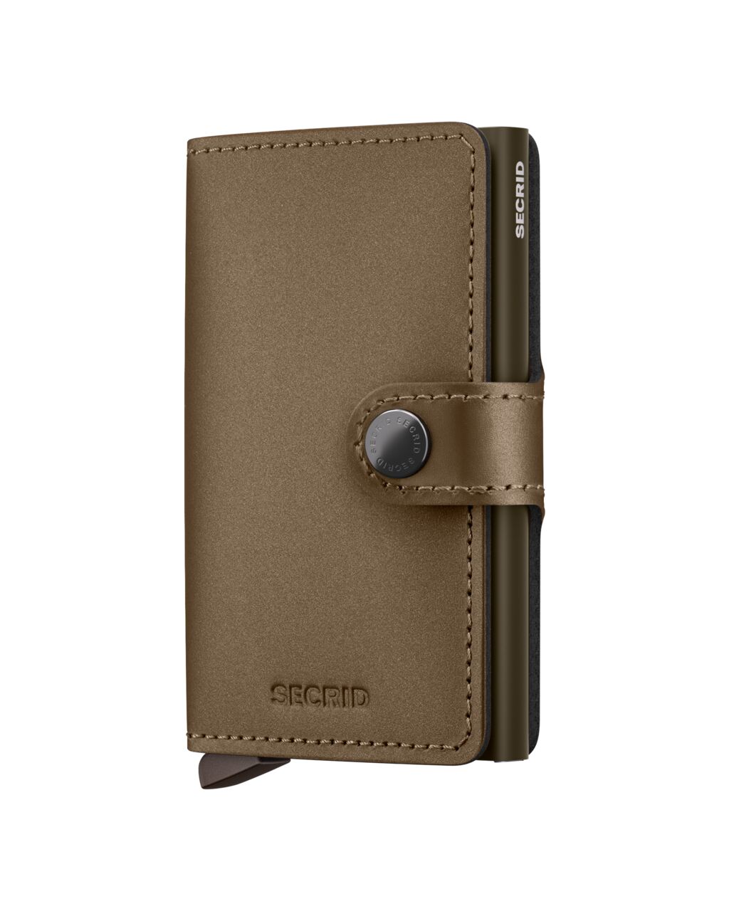 Kožená peněženka SECRID Miniwallet Matte Satin Bronze hnědá