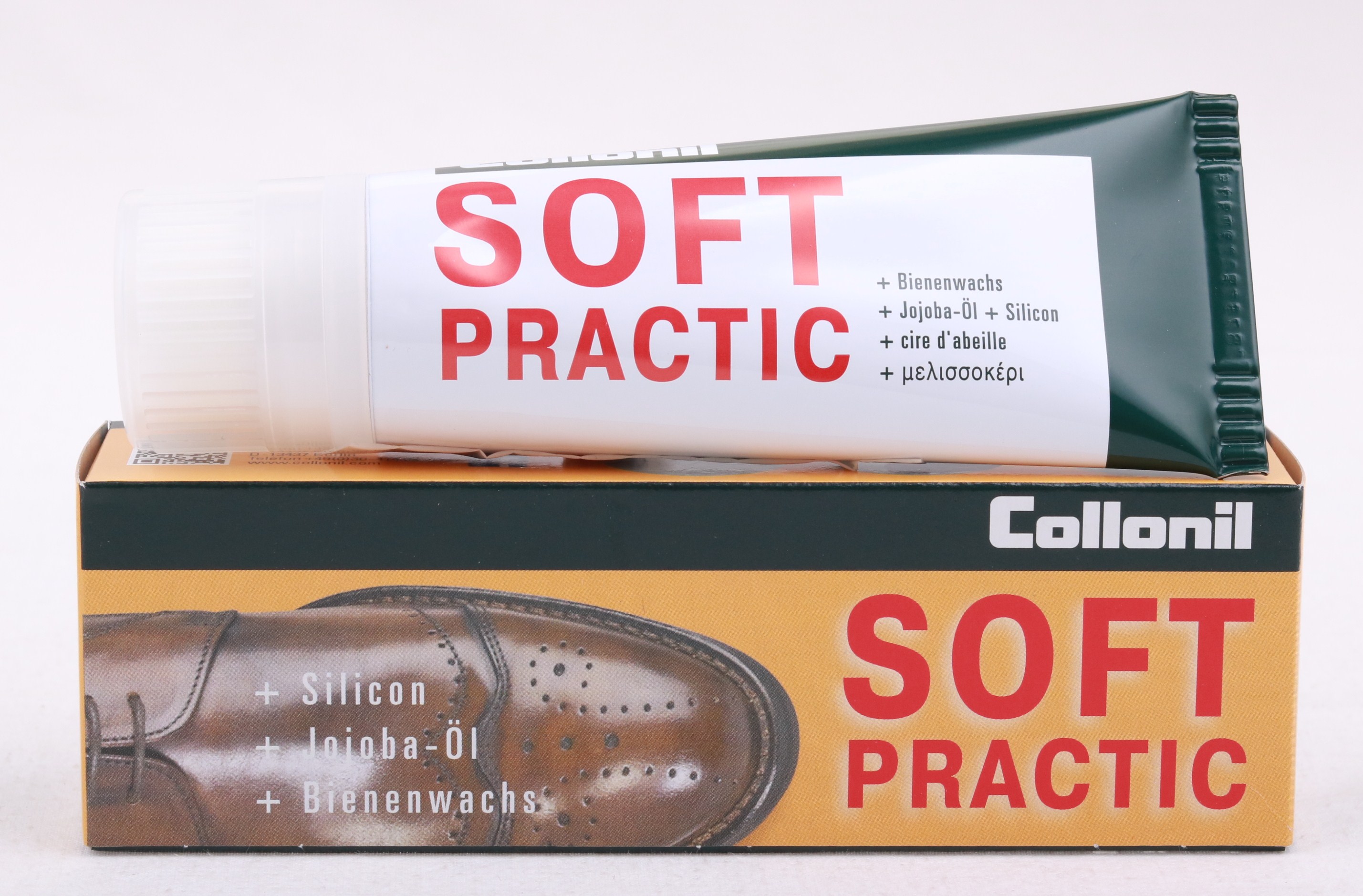 Collonil Soft Practic 75 ml BEZBARVÝ vyživující denní krém na obuv