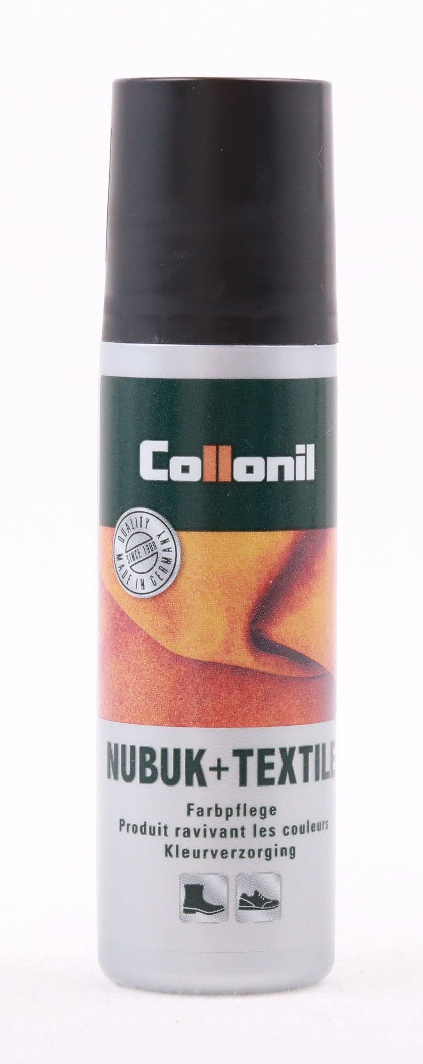 Collonil Nubuk+Textil emulze pro obnovu barvy kůže a textilu černá 100 ml