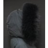 Kožešinový lem / límec kapuci z finského mývalovce - 2087 BLACK