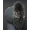 Kožešinový lem / límec na kapuci z finského mývalovce - 2091 BLACK 2. JAKOST