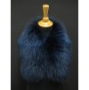 Kožešinový lem na kapuci z finského mývalovce 1056 BLUE 2. JAKOST