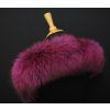 Kožešinový lem na kapuci z finského mývalovce 2082 FUCHSIE