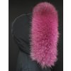 Kožešinový lem na kapuci z finského mývalovce 2084 FUCHSIE