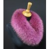 Kožešinový lem na kapuci z finského mývalovce 2084 FUCHSIE