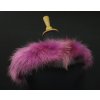 Krátky kožušinový lem na kapucni z mývala 50 cm - 6024 FUCHSIA 2. AKOSŤ